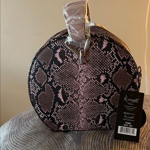 Pink Snake Print Wristlet